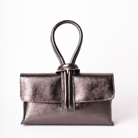 Borsa a mano in pelle - GAIA Metallic