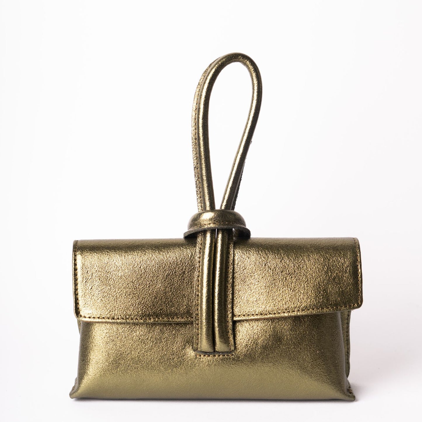 Borsa a mano in pelle - GAIA Metallic