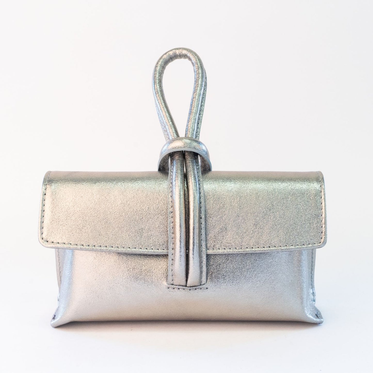 Borsa a mano in pelle - GAIA Metallic